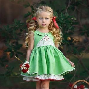 Green holiday dress